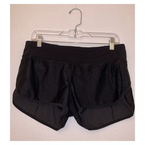 Lululemon Black Mesh Speed Up Shorts